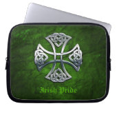 Personalisiertes Celtic Cross Laptopschutzhülle (Vorderseite)