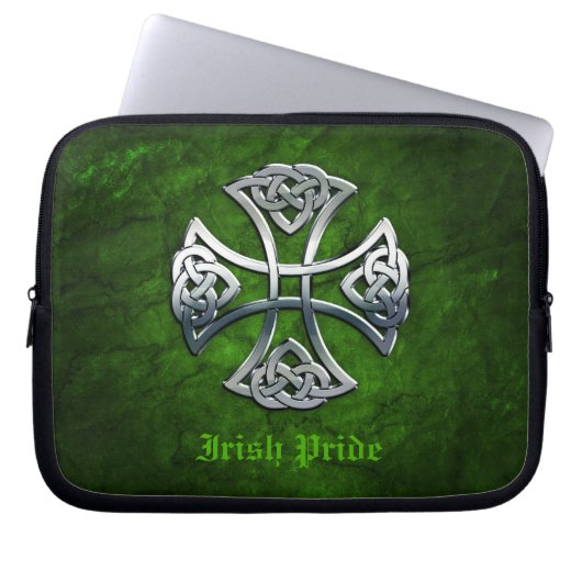 Personalisiertes Celtic Cross Laptopschutzhülle (Vorderseite)