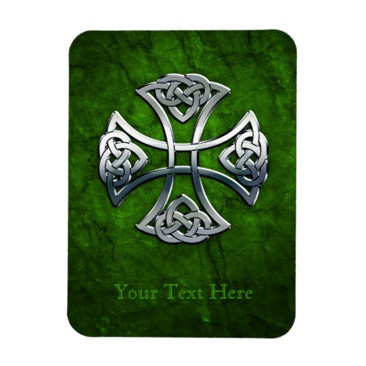 Personalisiertes Celtic Cross Magnet (Vertikal)
