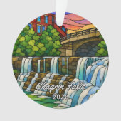 Personalisiertes Chagrin Falls-Acrylabzeichen, Cus Ornament (Vorderseite)