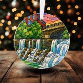 Personalisiertes Chagrin Falls-Acrylabzeichen, Cus Ornament