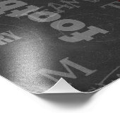 Personalisiertes Chalkboard American Football Fotodruck (Ecke)