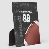 Personalisiertes Chalkboard American Football Fotoplatte (Seite)