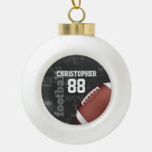 Personalisiertes Chalkboard American Football Keramik Kugel-Ornament (Vorderseite)