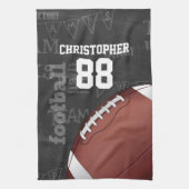 Personalisiertes Chalkboard American Football Küchentuch (Vertikal)