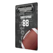 Personalisiertes Chalkboard American Football Mini Klemmbrett (Gewinkelt2)