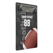 Personalisiertes Chalkboard American Football Mini Klemmbrett (Schrägansicht)