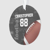 Personalisiertes Chalkboard American Football Ornament (Vorderseite)