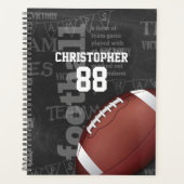 Personalisiertes Chalkboard American Football Planer (Vorderseite)