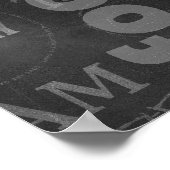 Personalisiertes Chalkboard American Football Poster (Ecke)