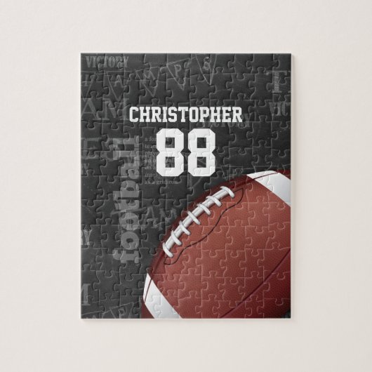 Personalisiertes Chalkboard American Football Puzzle (Vertikal)