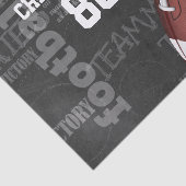Personalisiertes Chalkboard American Football Seidenpapier (Ausschnitt)