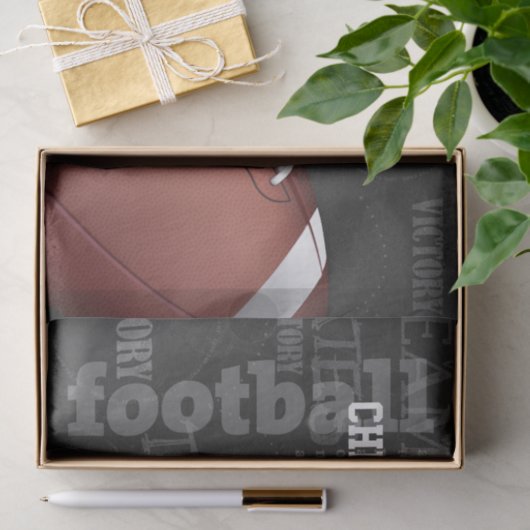 Personalisiertes Chalkboard American Football Seidenpapier (Geschenk)