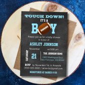 Personalisiertes Chalkboard Fußball Thema Kinderdu Einladung