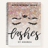 Personalisiertes Champagne Lashes Notizblock (Vorderseite)