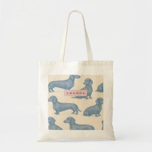 Personalisiertes Charmantes Elegantes Dachshund-Mu Tragetasche