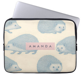 Personalisiertes charmantes Igel-Muster Laptopschutzhülle