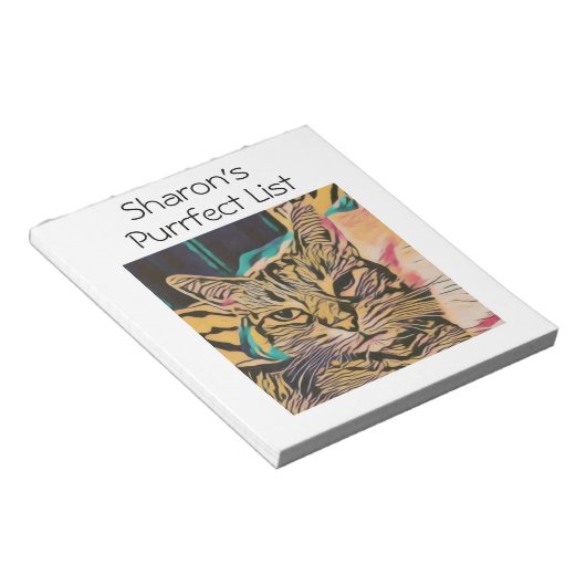 Personalisiertes Chat Editor Notizblock (angewinkelt)