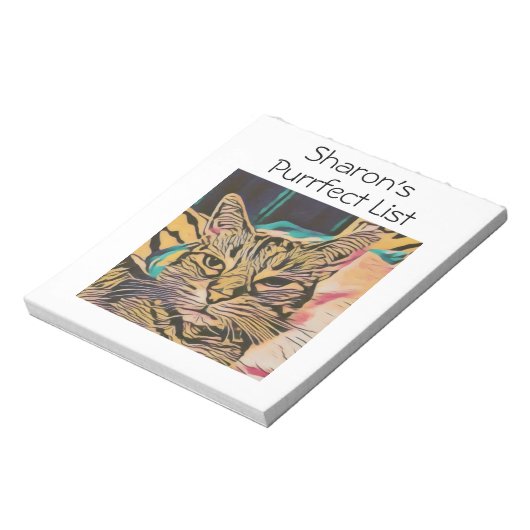 Personalisiertes Chat Editor Notizblock (Rotiert)