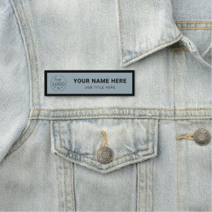 Personalisiertes Chatham Blue 3,5" X 1" Rechteck Namensschild
