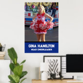 Personalisiertes Cheerleading für die High School Poster (Heimbüro)