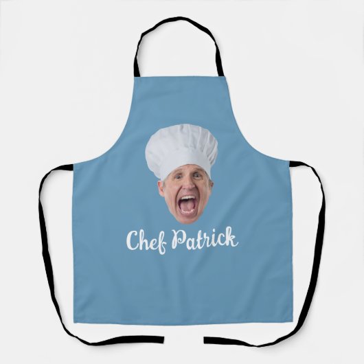 Personalisiertes Chef-Gesicht Geschenk Schürze (Vorderseite)