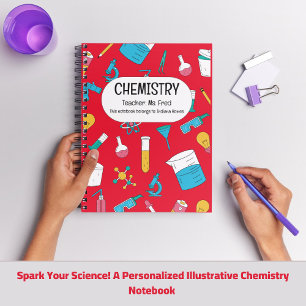 Personalisiertes Chemie-Notizbuch – Benutzerdefini Notizblock