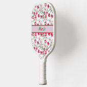 Personalisiertes Cherry Blossom Elegantes Blumende Pickleball Schläger (Links)