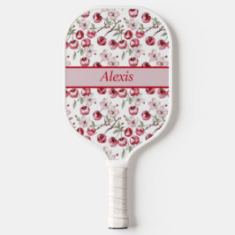 Personalisiertes Cherry Blossom Elegantes Blumende Pickleball Schläger