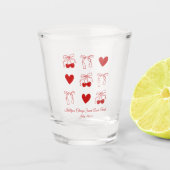 Personalisiertes Cherry Junggeselinnen-Abschied Sh Schnapsglas (Vorderseite)
