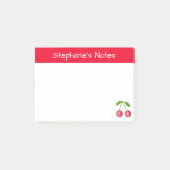 Personalisiertes Cherry Post-it Klebezettel (Vorderseite)