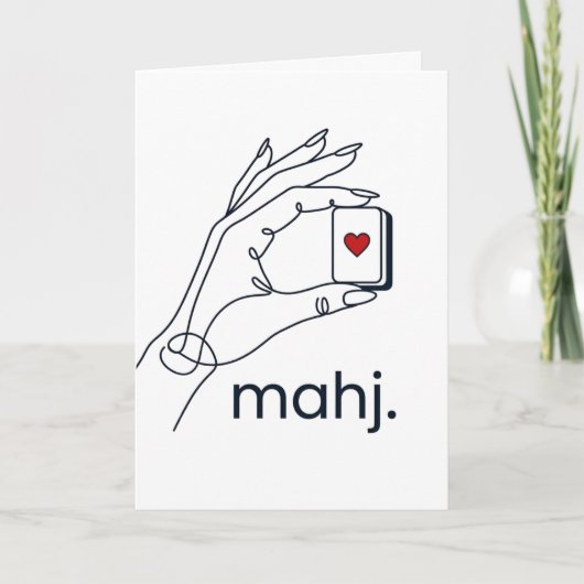 Personalisiertes Chic Mahjong Karte (Vorderseite)