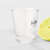 Personalisiertes Chic Modern Bridesmaid Showglas Schnapsglas (Links)