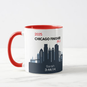 Personalisiertes Chicago-Marathon-Geschenk für Mar Tasse