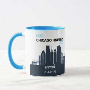 Personalisiertes Chicago-Marathon-Geschenk für Mar Tasse