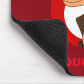Personalisiertes Chimp-Cartoon-Mauspad Mousepad (Ecke)