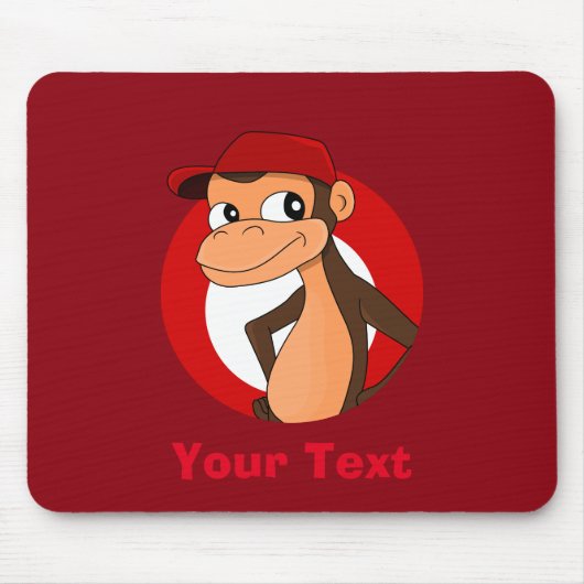 Personalisiertes Chimp-Cartoon-Mauspad Mousepad (Vorne)
