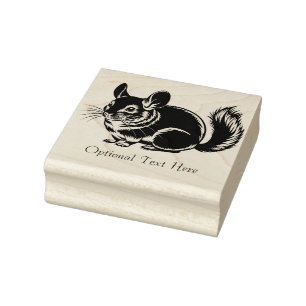 Personalisiertes Chinchilla Gummistempel