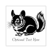 Personalisiertes Chinchilla Gummistempel (Prägung)