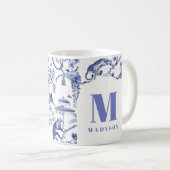 Personalisiertes Chinoiserie Städtische Badeanstal Kaffeetasse (VorderseiteRechts)