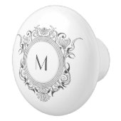 Personalisiertes Chor-Blumendekor Keramikknauf (Rechts)