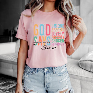 Personalisiertes christliches   Bibelvers-T-Shirt T-Shirt