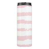 Personalisiertes Christliches Bibelverse Rosa Wass Thermosbecher (Rückseite)