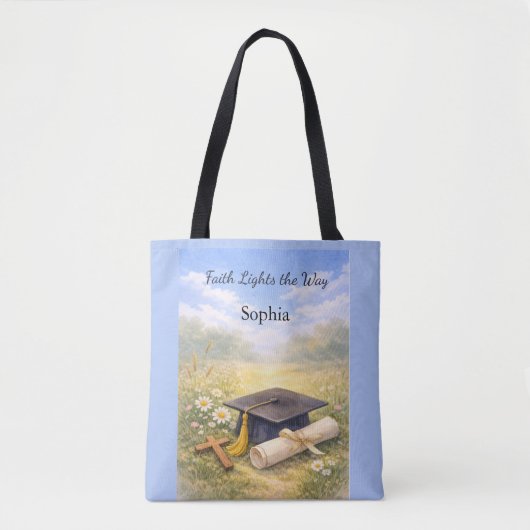 Personalisiertes christliches Geschenk zur Abschlu Tasche (Vorderseite)