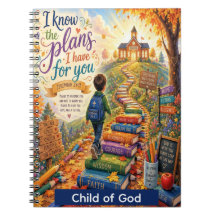 Personalisiertes christliches Notizbuch für Kinder