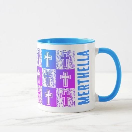 Personalisiertes Christliches Osterkreuz Tasse (Rechts)
