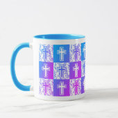 Personalisiertes Christliches Osterkreuz Tasse (Links)