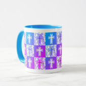 Personalisiertes Christliches Osterkreuz Tasse (Vorderseite Links)