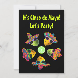 Personalisiertes Cinco de Mayo Lustiges Lemon Lime Einladung