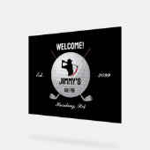 Personalisiertes Classic Golf Bar Akryllisches Zei Acrylschild (Winkel)